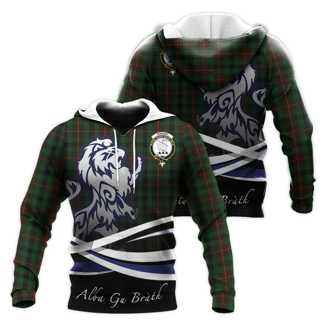 Printivon Tennant Tartan Scottish Lion Hoodie