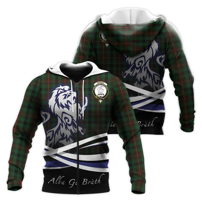 Printivon Tennant Tartan Scottish Lion Hoodie