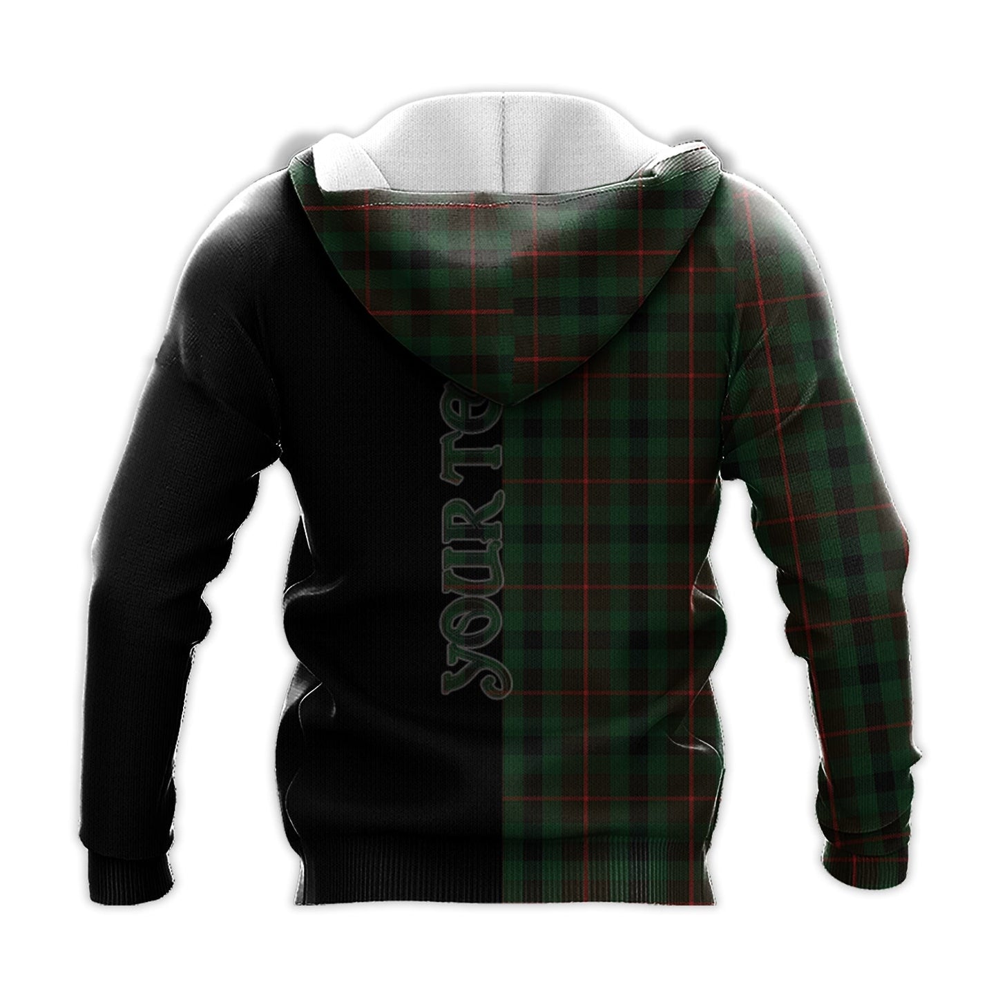 Printivon Tennant Tartan Personalize Half Hoodie