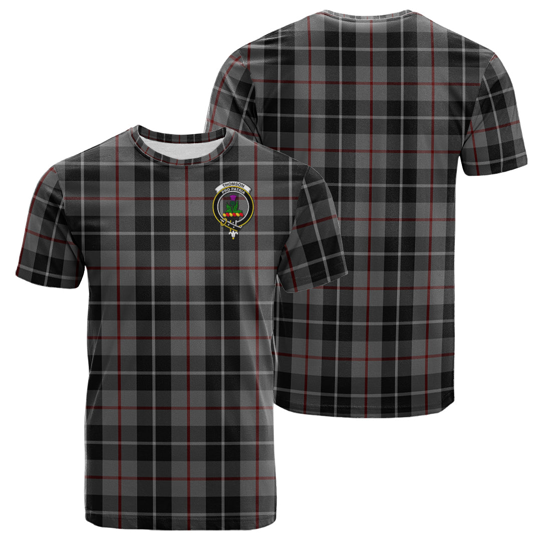 Printivon Thompson Grey Tartan T Shirt