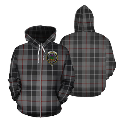 Printivon Thompson Grey Tartan Hoodie
