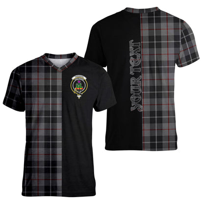 Printivon Thompson Grey Tartan Personalize Half T shirt
