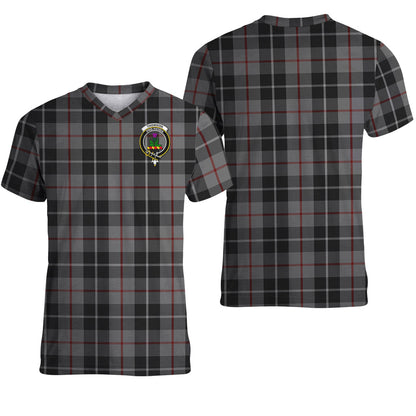 Printivon Thompson Grey Tartan T Shirt