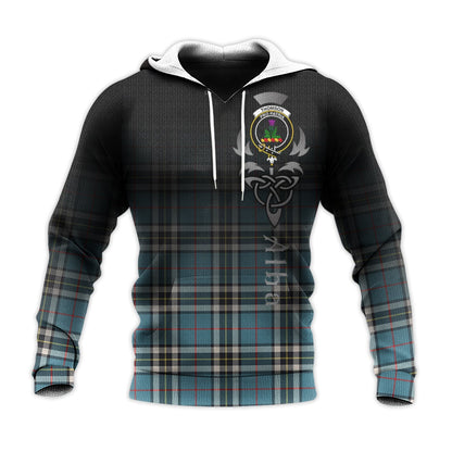 Printivon Thomson Tartan Crest Alba Celtic Hoodie