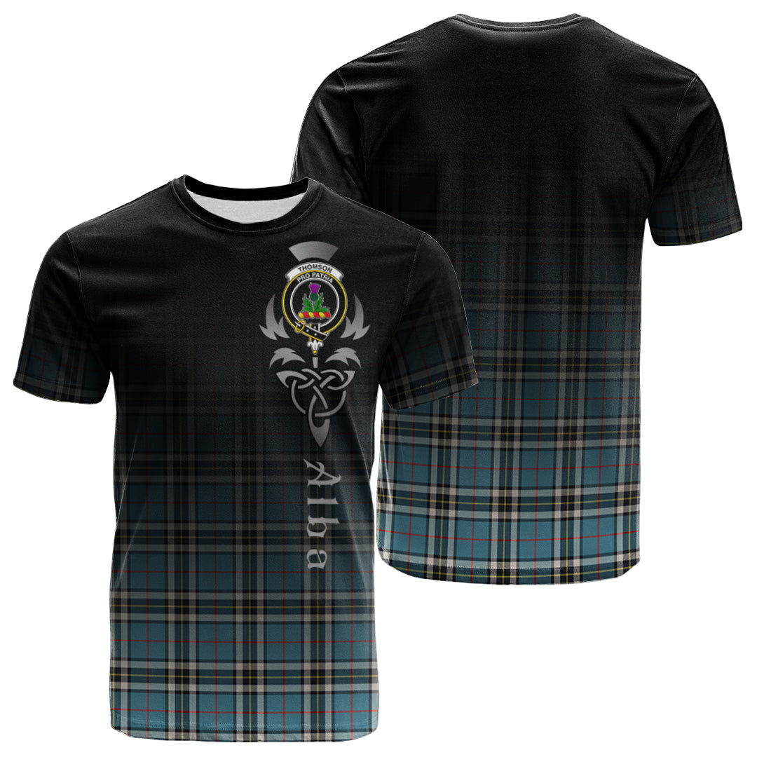 Printivon Thomson Tartan Crest Alba Celtic T Shirt