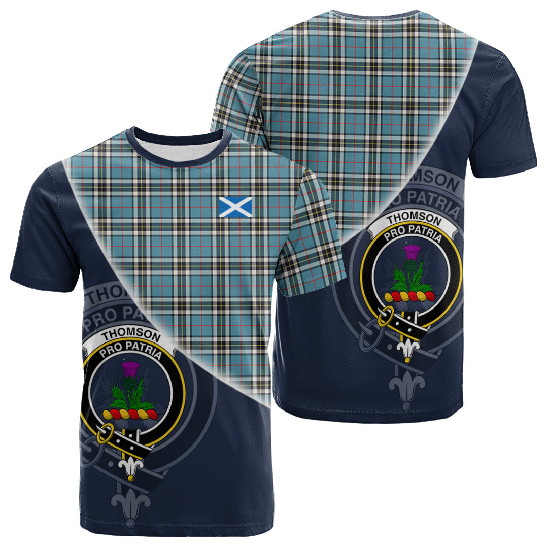Printivon Thomson Tartan Scottish Crest T Shirt
