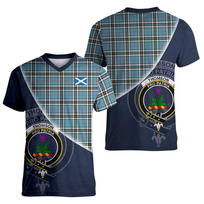 Printivon Thomson Tartan Scottish Crest T Shirt