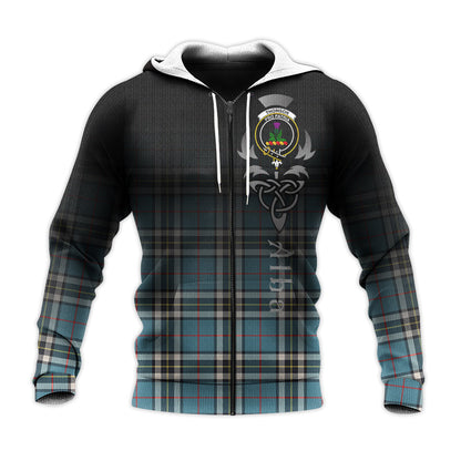 Printivon Thomson Tartan Crest Alba Celtic Hoodie