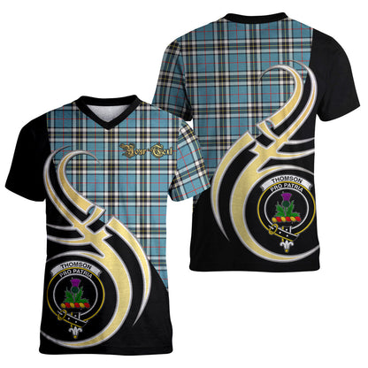Printivon Thomson Tartan Crest Believe In Me T Shirt