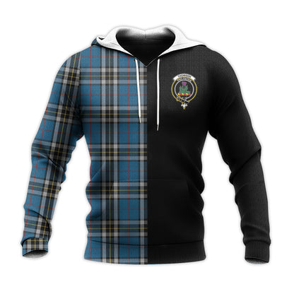 Printivon Thomson Dress Blue Tartan Personalize Half Hoodie