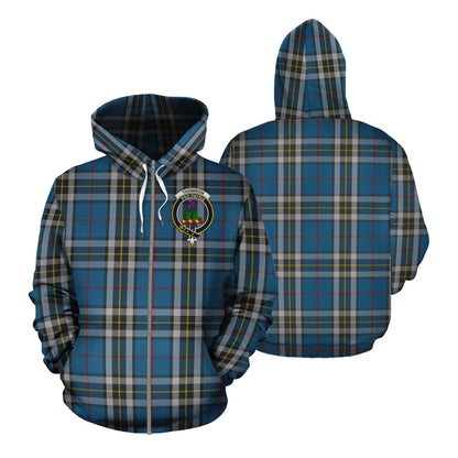 Printivon Thomson Dress Blue Tartan Hoodie