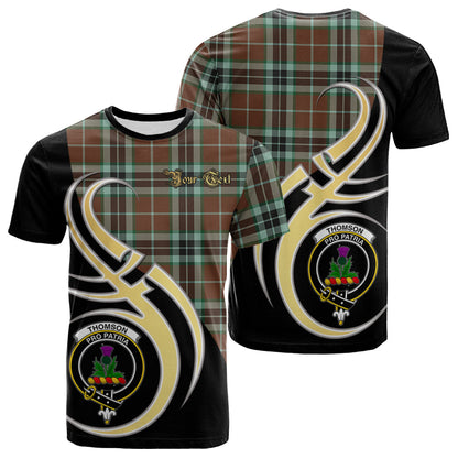 Printivon Thomson Hunting Modern Tartan Crest Believe In Me T Shirt