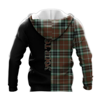 Printivon Thomson Hunting Modern Tartan Personalize Half Hoodie