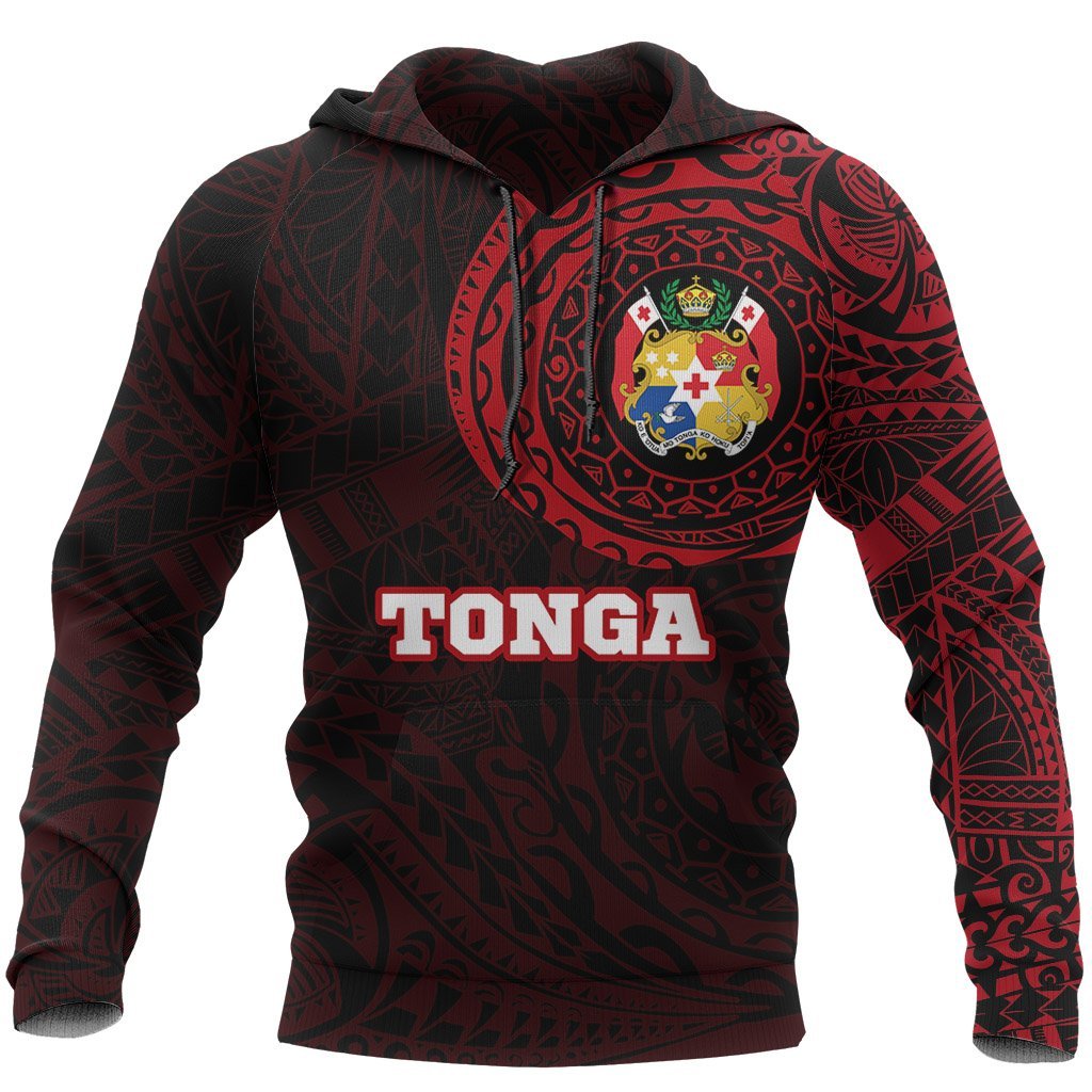 Tonga Hoodie Tonga Coat Of Arms Polynesian Tattoo Style New A7