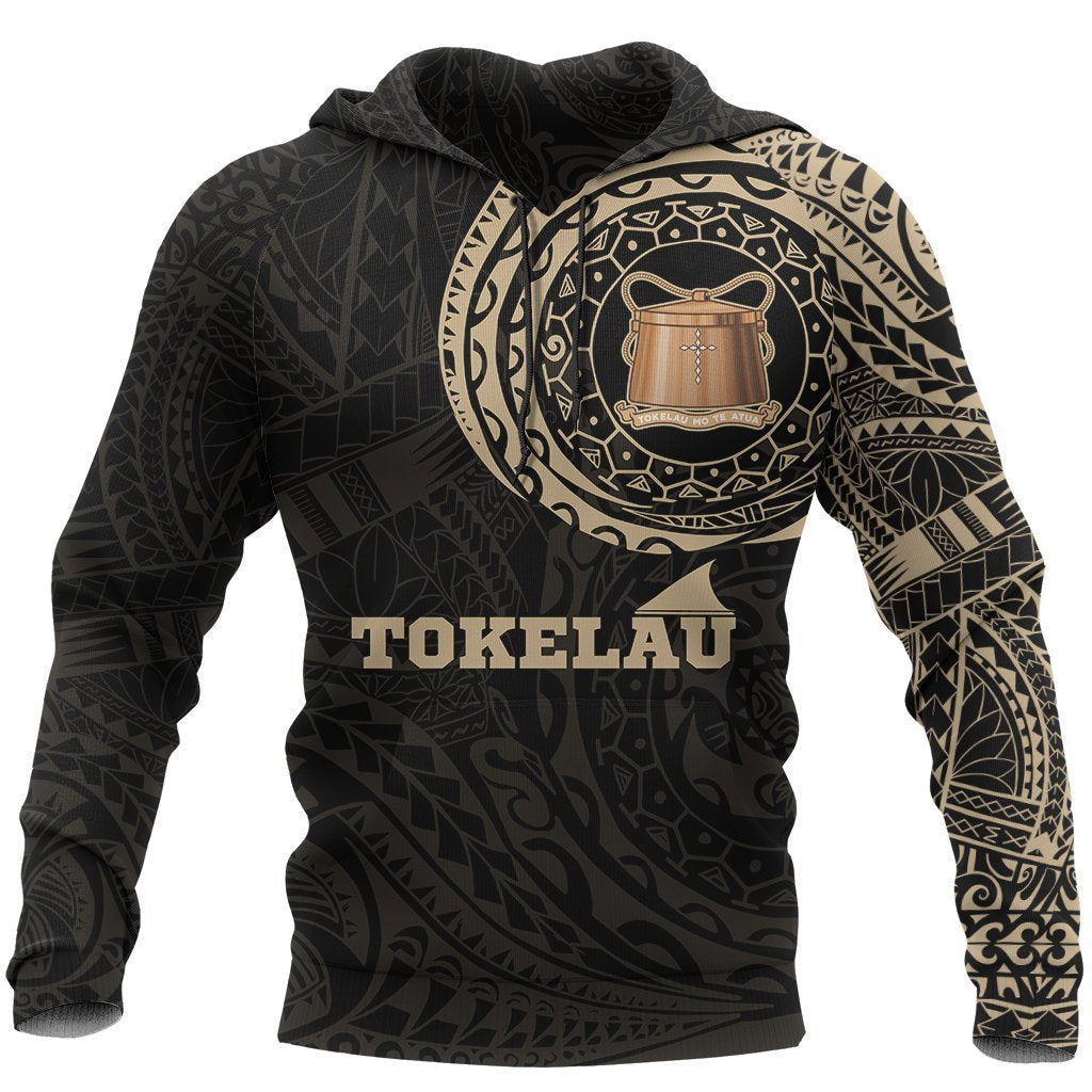 Tokelau Hoodie Tokelau Coat Of Arms Polynesian Tattoo Style A7