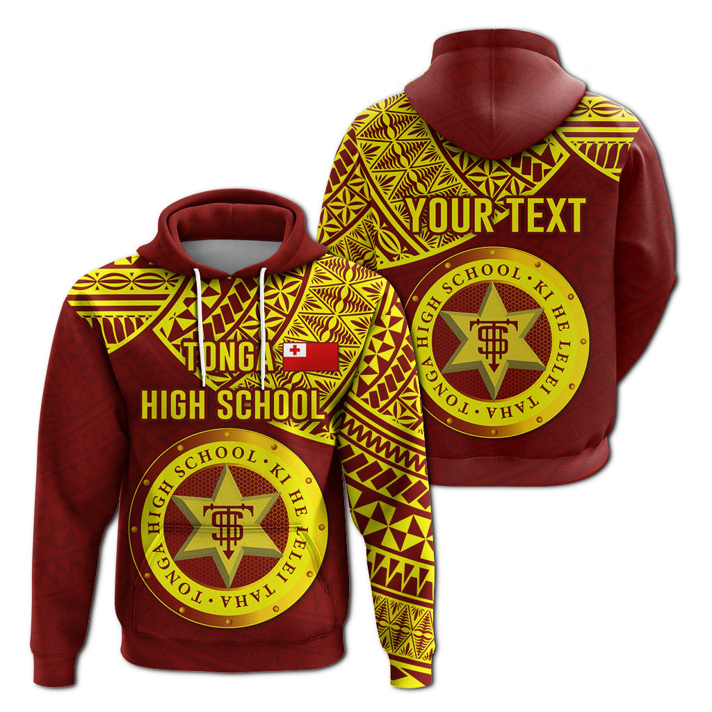 ( Personalised) Tonga High School Hoodie Maroon and Gold