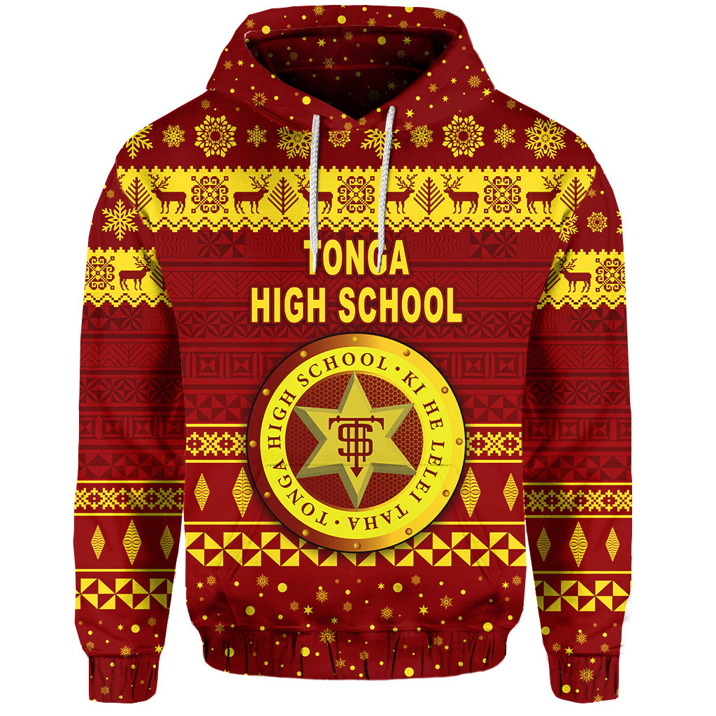 Tonga High School Christmas Hoodie Simple Style