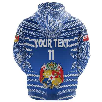 Mate Ma'a Tonga Rugby Zip Hoodie Polynesian Creative Style Hoodie  All Over Print