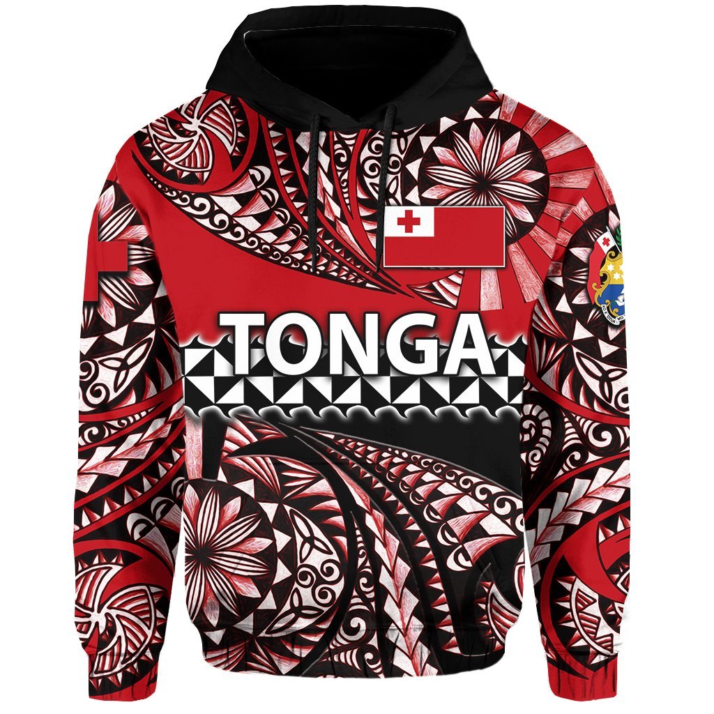 Hoodie Tonga Polynesian Tattoo Tongan Tapa