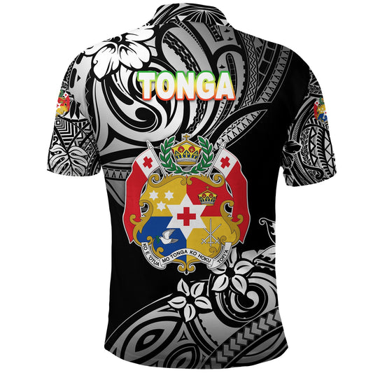 Mate Ma'a Tonga Rugby Polo Shirt Polynesian Unique Vibes - Black