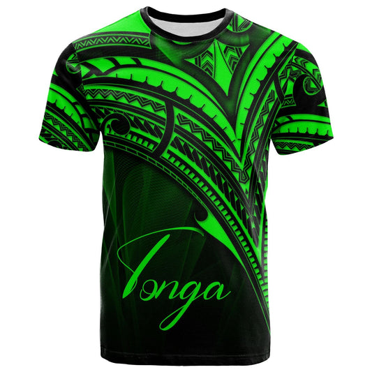 Tonga T - Shirt - Green Color Cross Style
