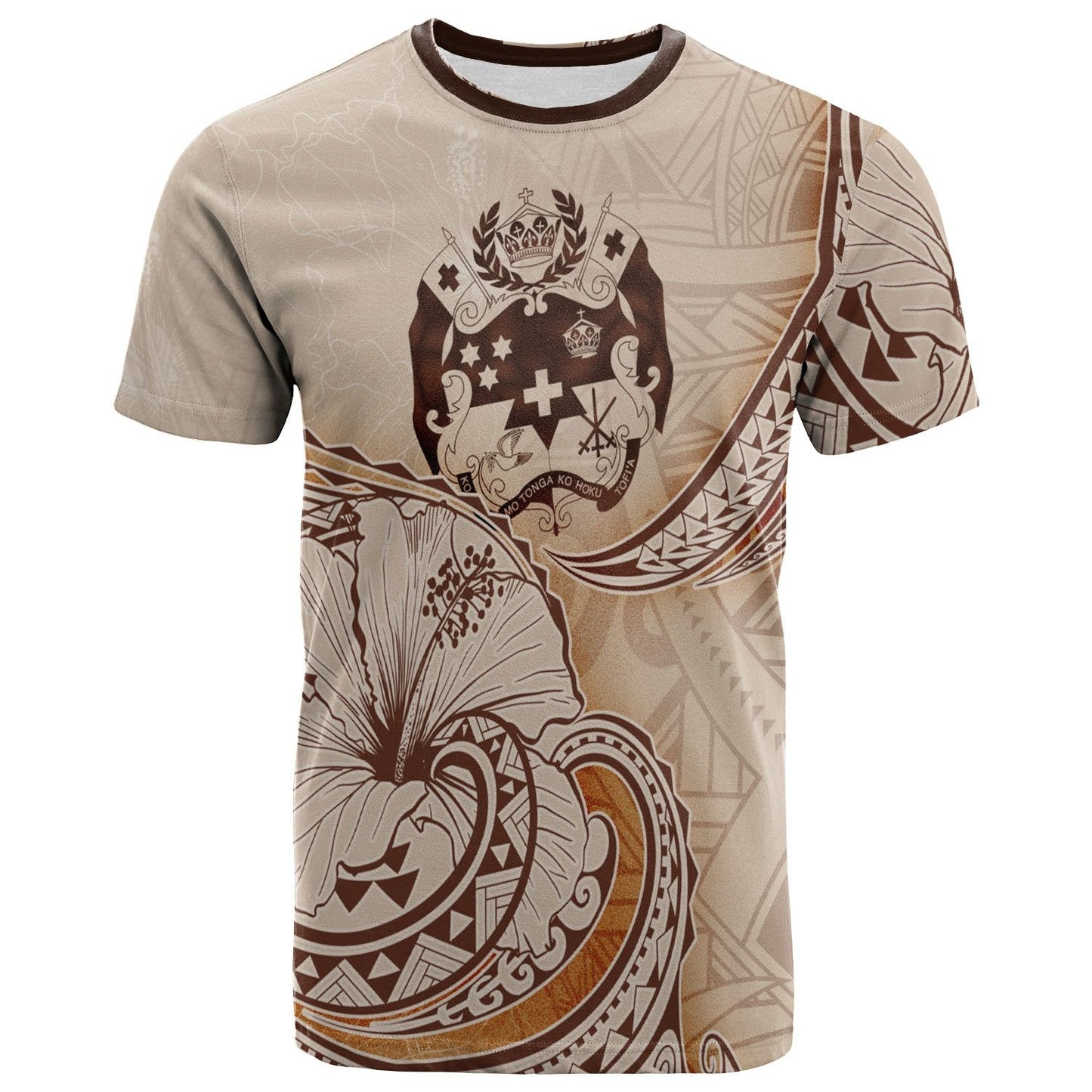 Tonga T - Shirt - Hibiscus Flowers Vintage Style