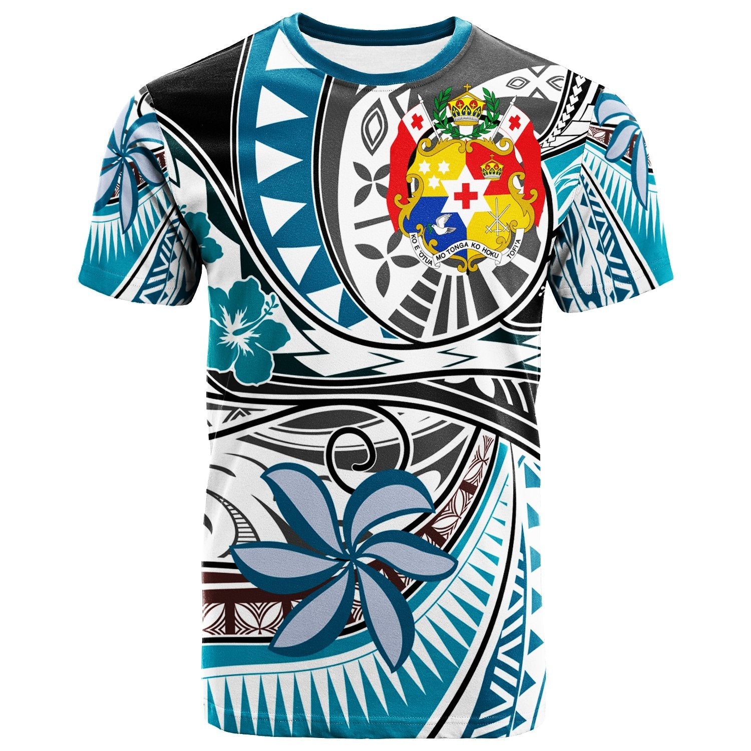 Tonga Polynesian T - Shirt - Flower And Flow