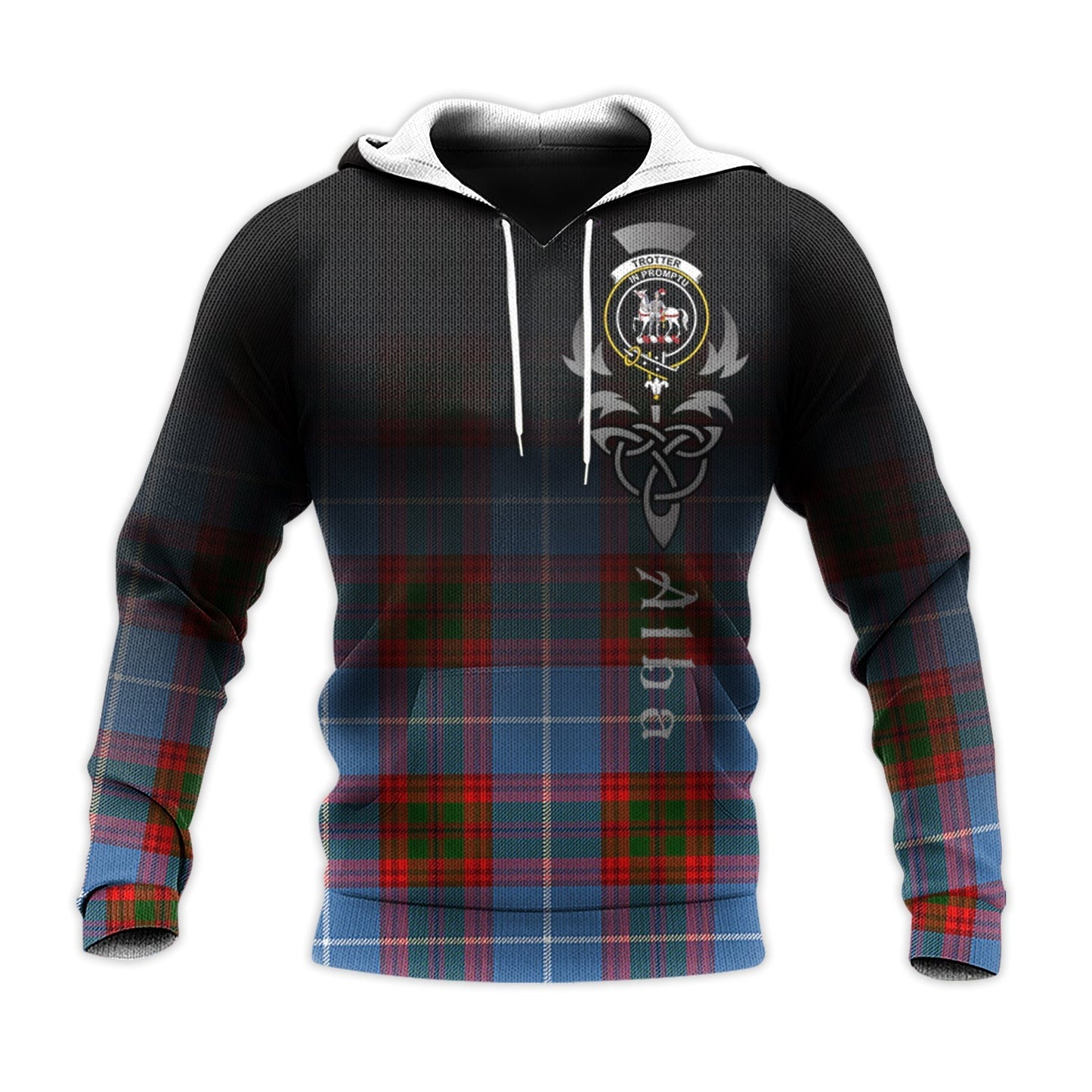 Printivon Trotter Tartan Crest Alba Celtic Hoodie