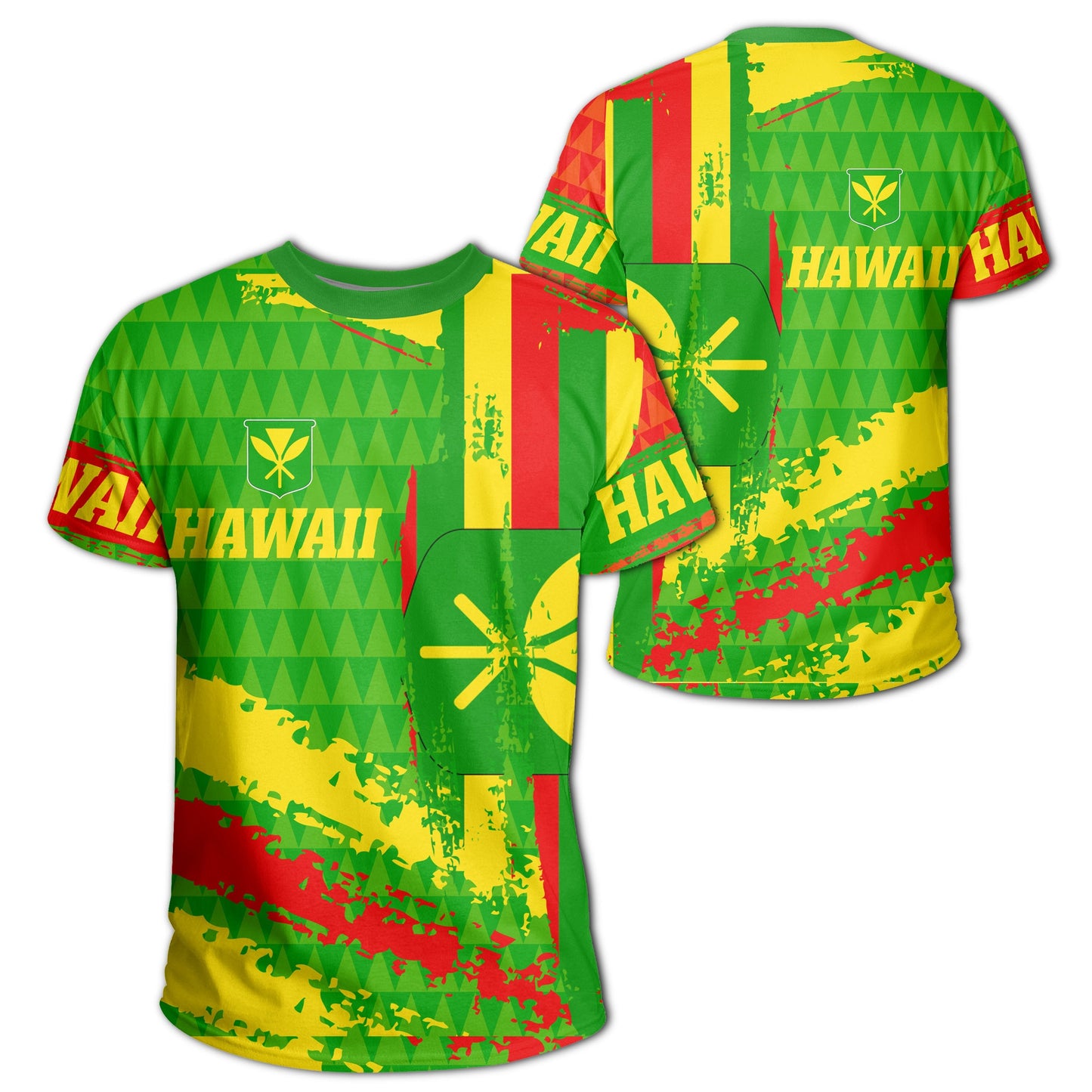 Hawaii Flag Kanaka Maoli Kakau T-Shirt