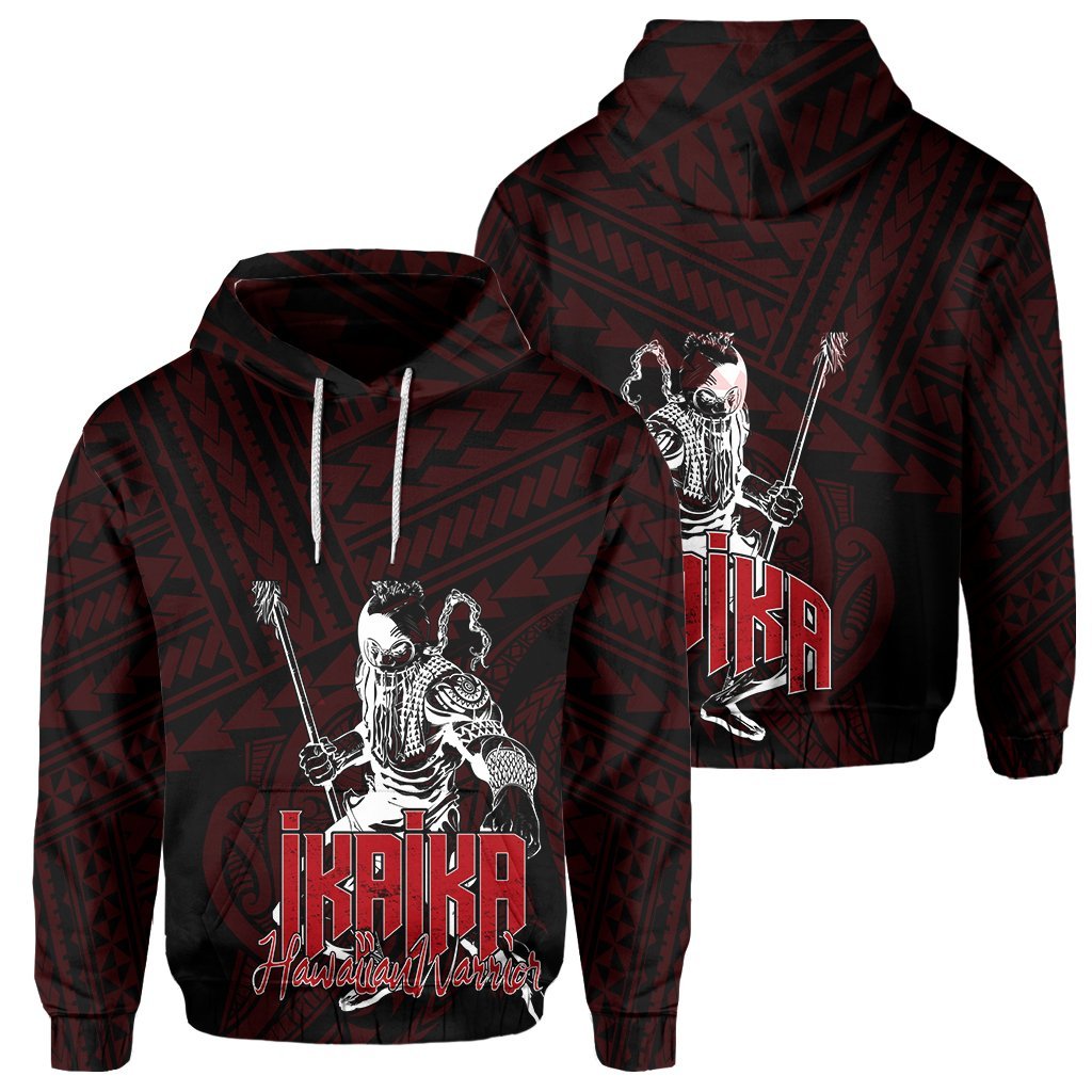 Hawaii Ikaika Polynesian Hoodie Be Strong AH