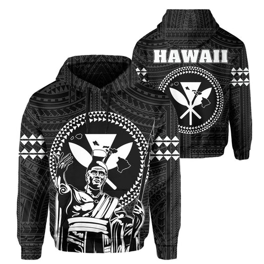 Hawaii King Kanaka Kakau Hoodie