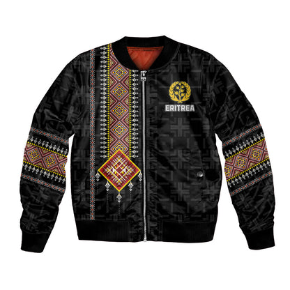 Eritrea Bomber Jacket Habesha With African Pattern