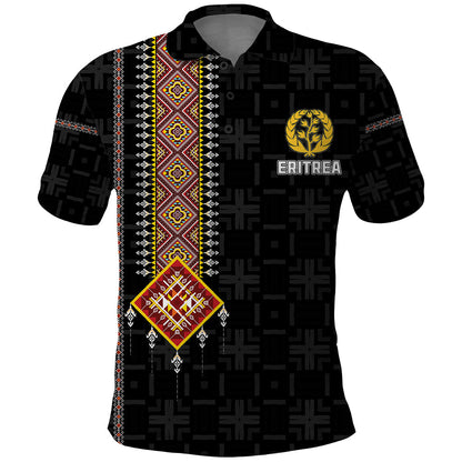 Eritrea Polo Shirt Habesha With African Pattern