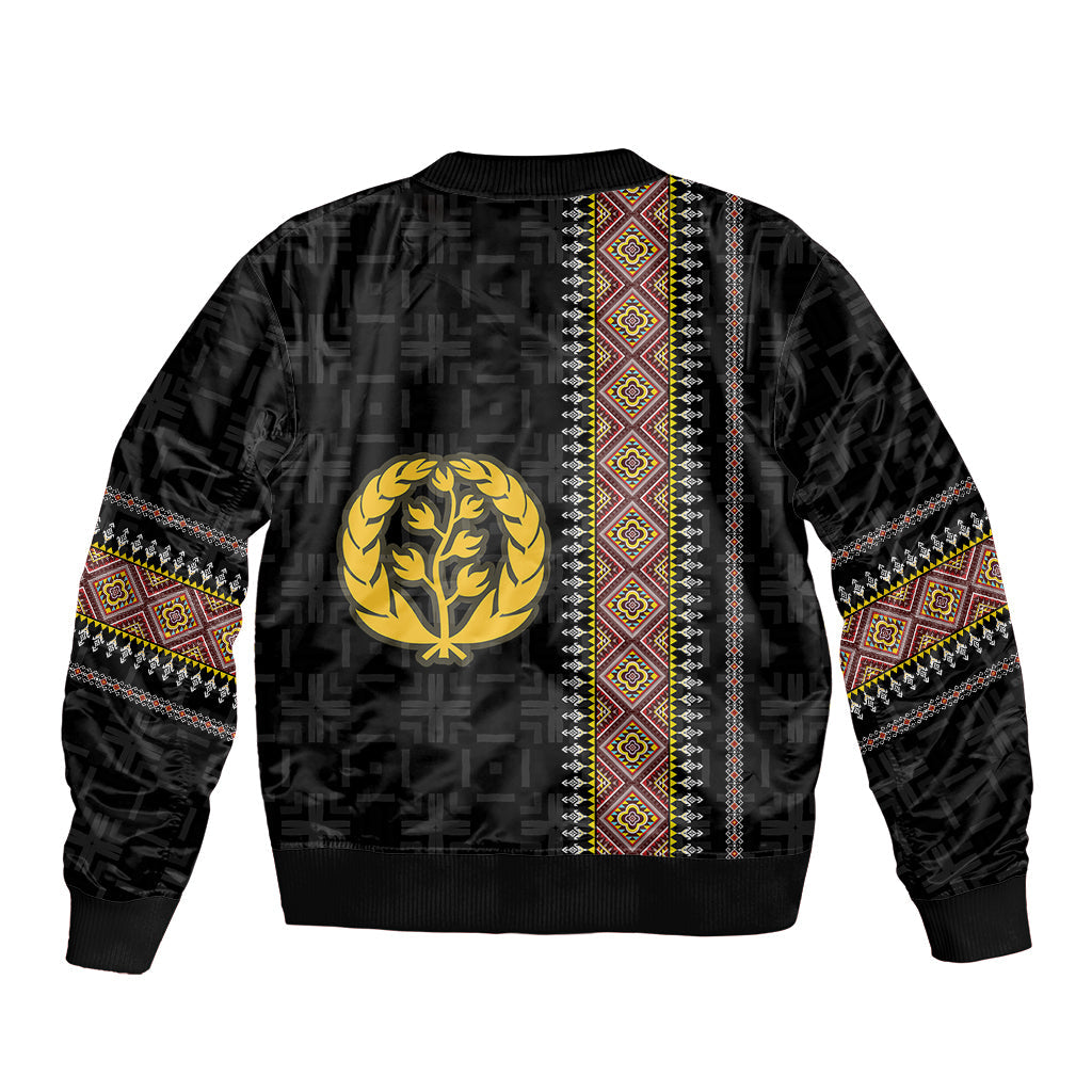 Custom Eritrea Bomber Jacket Habesha With African Pattern