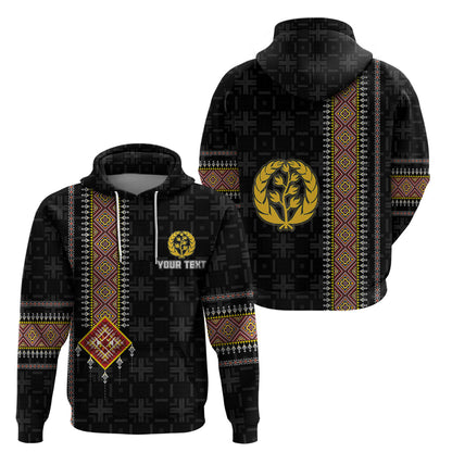 Custom Eritrea Hoodie Habesha With African Pattern