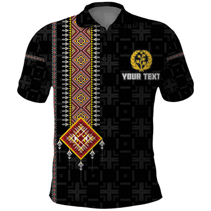 Custom Eritrea Polo Shirt Habesha With African Pattern
