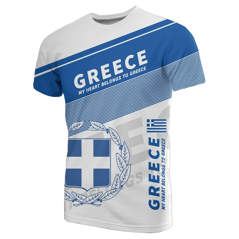 Greece Shirt My Heart Belong To Greece T Shirt