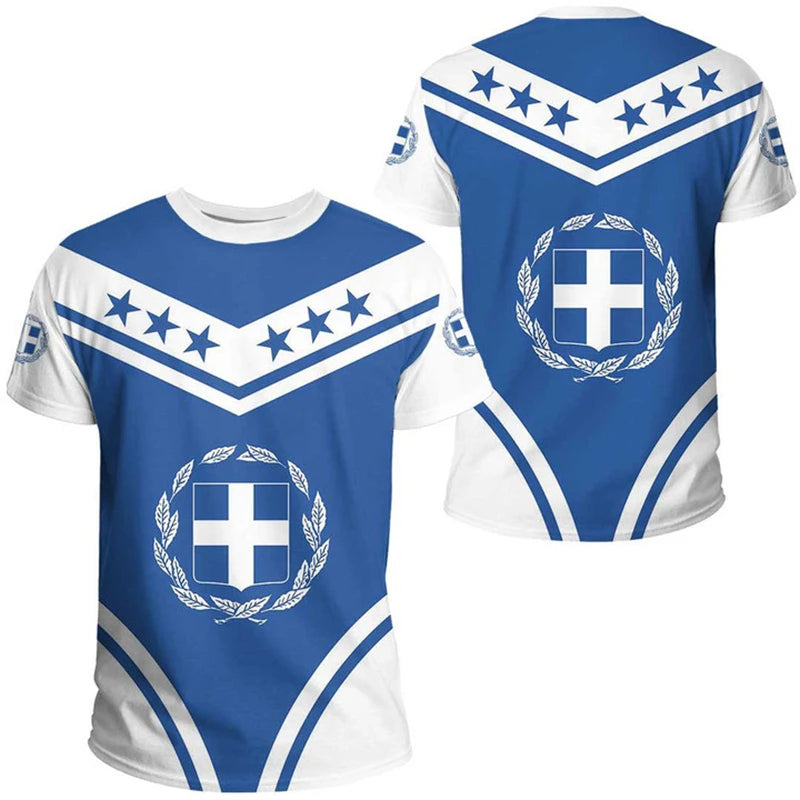 Greece T Shirt Greece Coat Of Arms Unisex Printed Shirt