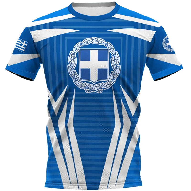 Greece Shirt Hellas Coat Of Arms Unisex Printed T Shirt
