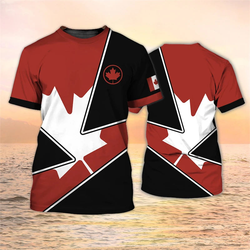 Canada Flag T Shirt Canada Maple Leaf Printed Shirt