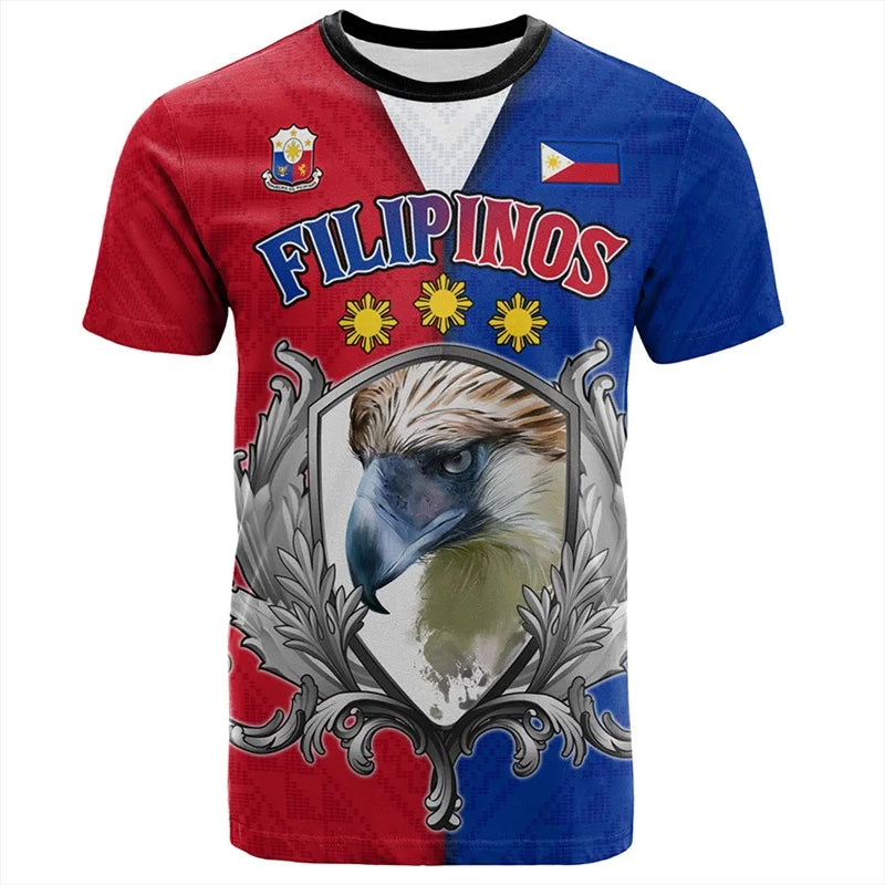 Filipinos Independence Day T Shirt Philippines Flag Unisex Short Sleeve Shirt
