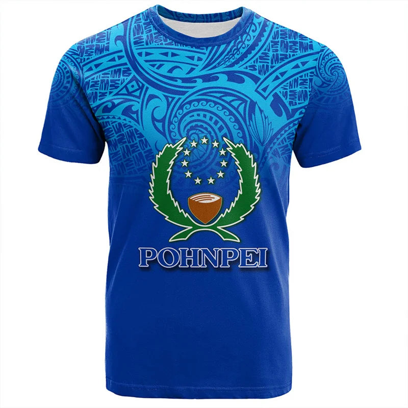 Pohnpei Micronesia T - Shirt - Island Polynesian Tribal Patterns Shirt