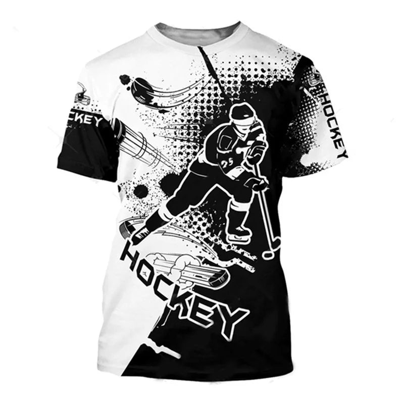 Canada Hockey Player Shirt For Ice Hockey Lover Short Sleeved T-Shirt