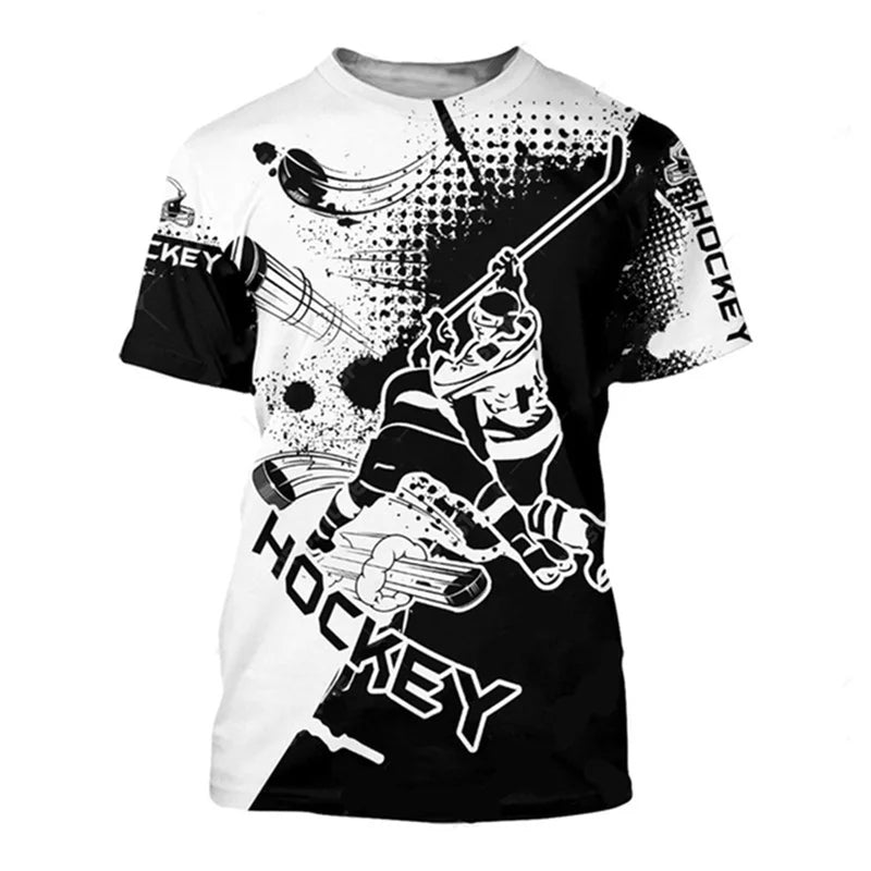 Canada Hockey Player Shirt For Ice Hockey Lover Black T-Shirt All Over Print