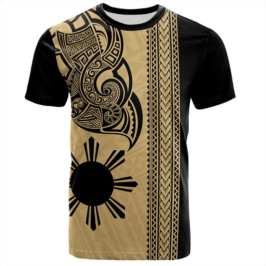 Philippines Polynesian Tribal Pattern Shirt Pinoy Pride Filipinos Unisex Printed T Shirt