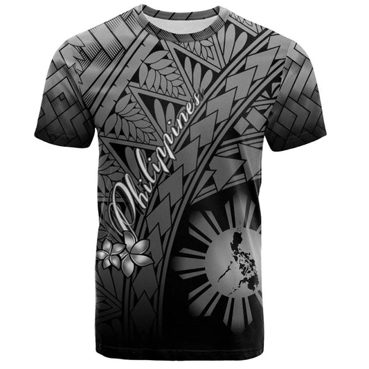 Philippines Polynesian Flowers Pattern Shirt Pinoy Pride Filipinos Unisex Printed T Shirt