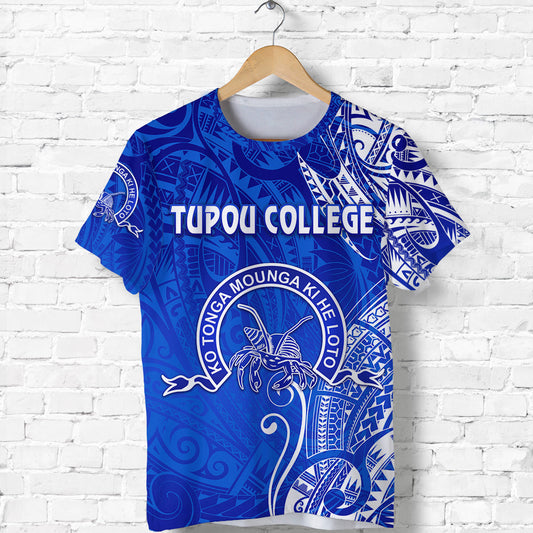 Tonga Tupou College T Shirt Simple Vibes - Blue