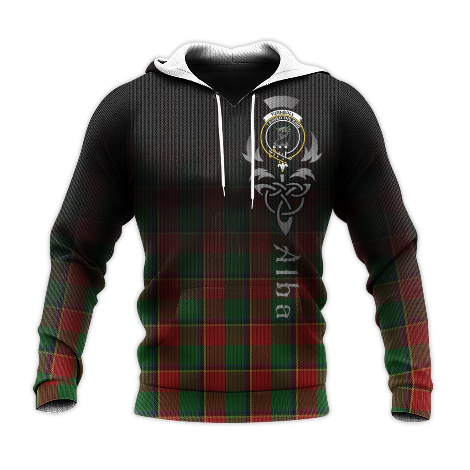 Printivon Turnbull Dress Tartan Crest Alba Celtic Hoodie