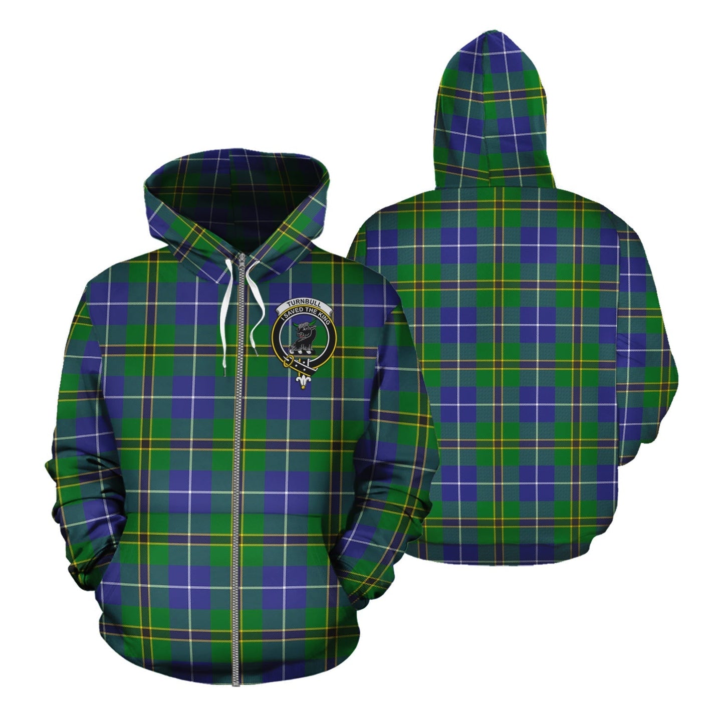 Printivon Turnbull Hunting Tartan Hoodie