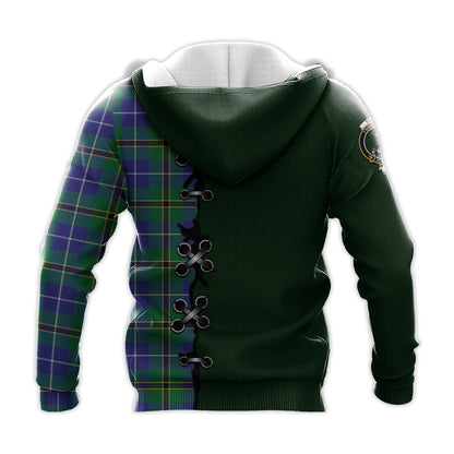Printivon Turnbull Hunting Tartan Hoodie Lion Rampant And Celtic Thistle Style